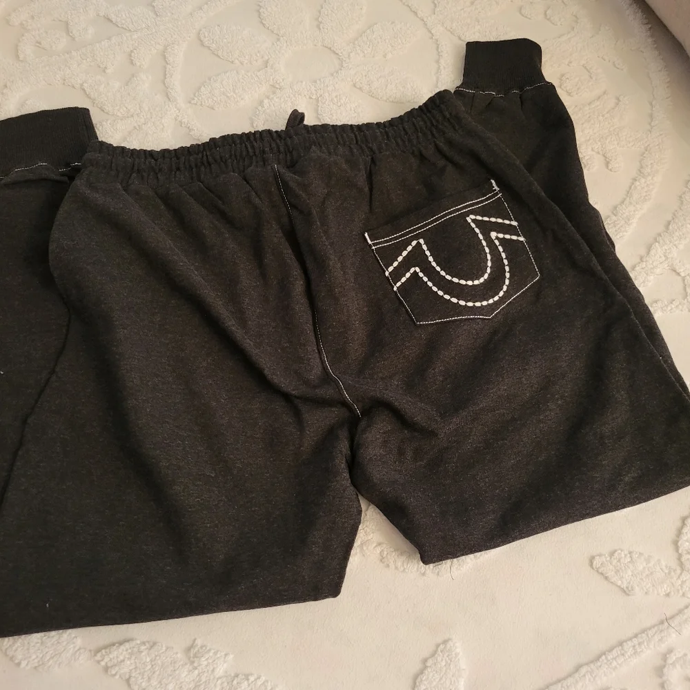 Mens Sweatpants True Religion Small Black NWOT
